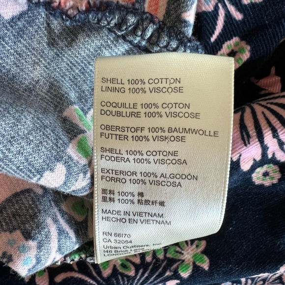 NWT Free People Mini Dress Corduroy Ruffle Navy Floral Sundress Women’s Size XS - Picture 14 of 14